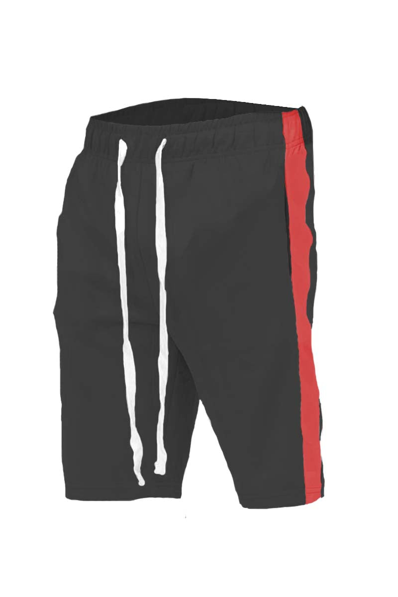 Lime Milo single stripe shorts in navy and white, casual summer shorts with a comfortable fit and stylish design.