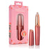 Sky Blue Thrace Almost Famous Precision Brow Shavers with rose gold accents for detailed eyebrow grooming and skincare.