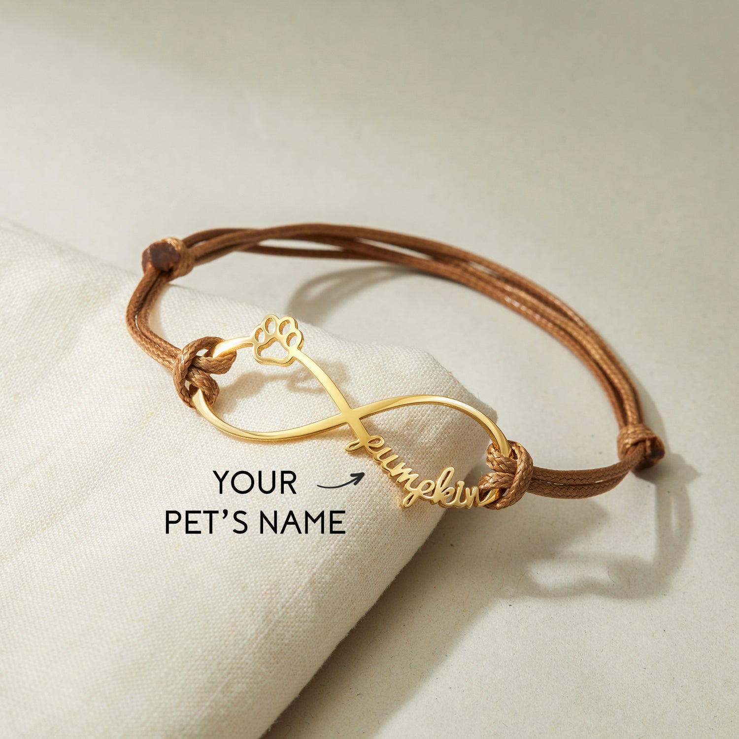 Green Millie custom pet name bracelet featuring engraved pet memorial design, ideal for dog and cat moms.