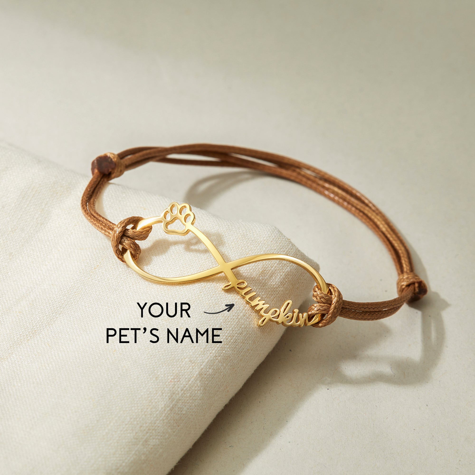Green Millie custom pet name bracelet featuring engraved pet memorial design, ideal for dog and cat moms.