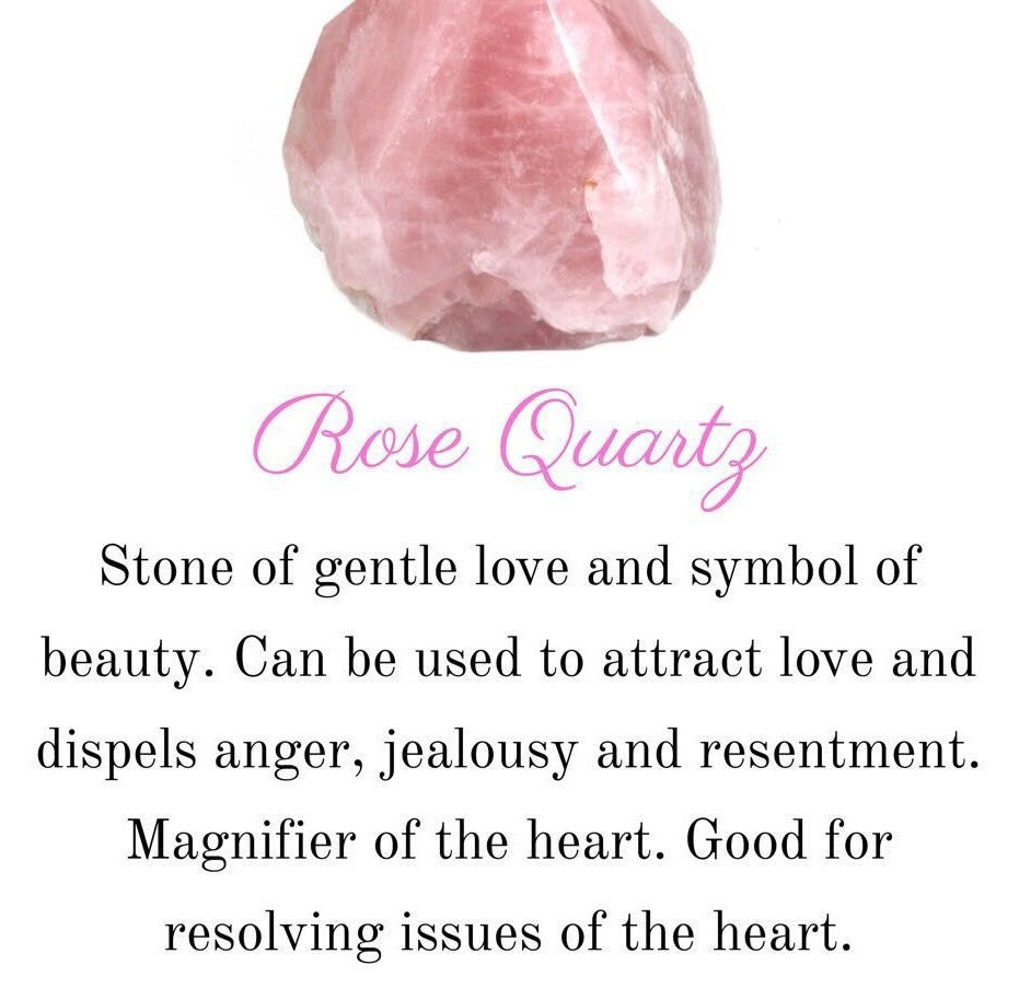 Rose Quartz and Crystal Quartz stretch bracelet with genuine gemstones from Violet Chaos, featuring smooth, polished beads on an elastic band.
