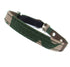 Salmon Oscar army canvas cat collar with adjustable strap and metal buckle, durable pet accessory for cats.
