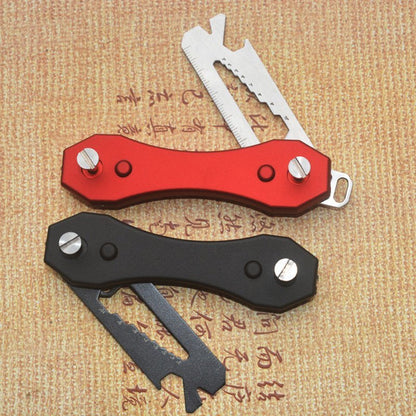 Fuchsia Molly camping utility key holder with integrated LED light, compact and practical for outdoor use.