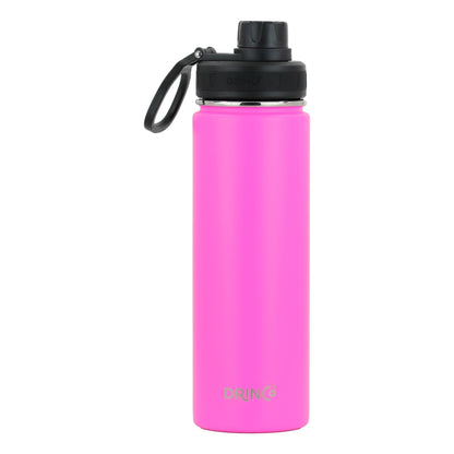 Orchid Lavender DRINCO® 22oz stainless steel sport water bottle in vibrant Island Pink with a sleek, durable design for active use.
