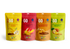 Assorted organic dried fruits from Maroon Hades 2GO! ® Dried Fruit Variety Pack, including apricots, mangoes, and cranberries.
