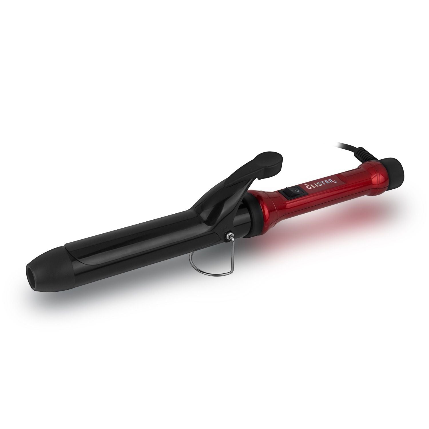 Sky Blue Thrace Paradise 32mm Max Volume Clip Curler in sangria color, showcasing the hair curling tool with a clip and barrel.