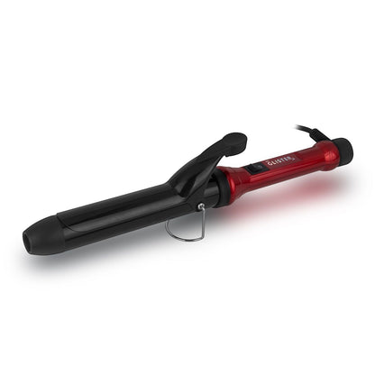 Sky Blue Thrace Paradise 32mm Max Volume Clip Curler in sangria color, showcasing the hair curling tool with a clip and barrel.