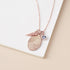 Green Millie fingerprint necklace featuring personalized fingerprint jewelry with a sparkling birthstone pendant.