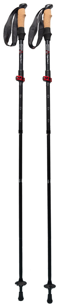 Triangulum Mons Peak IX Tiger Paw Z Trekking Poles, lightweight hiking equipment with ergonomic grips and durable build.