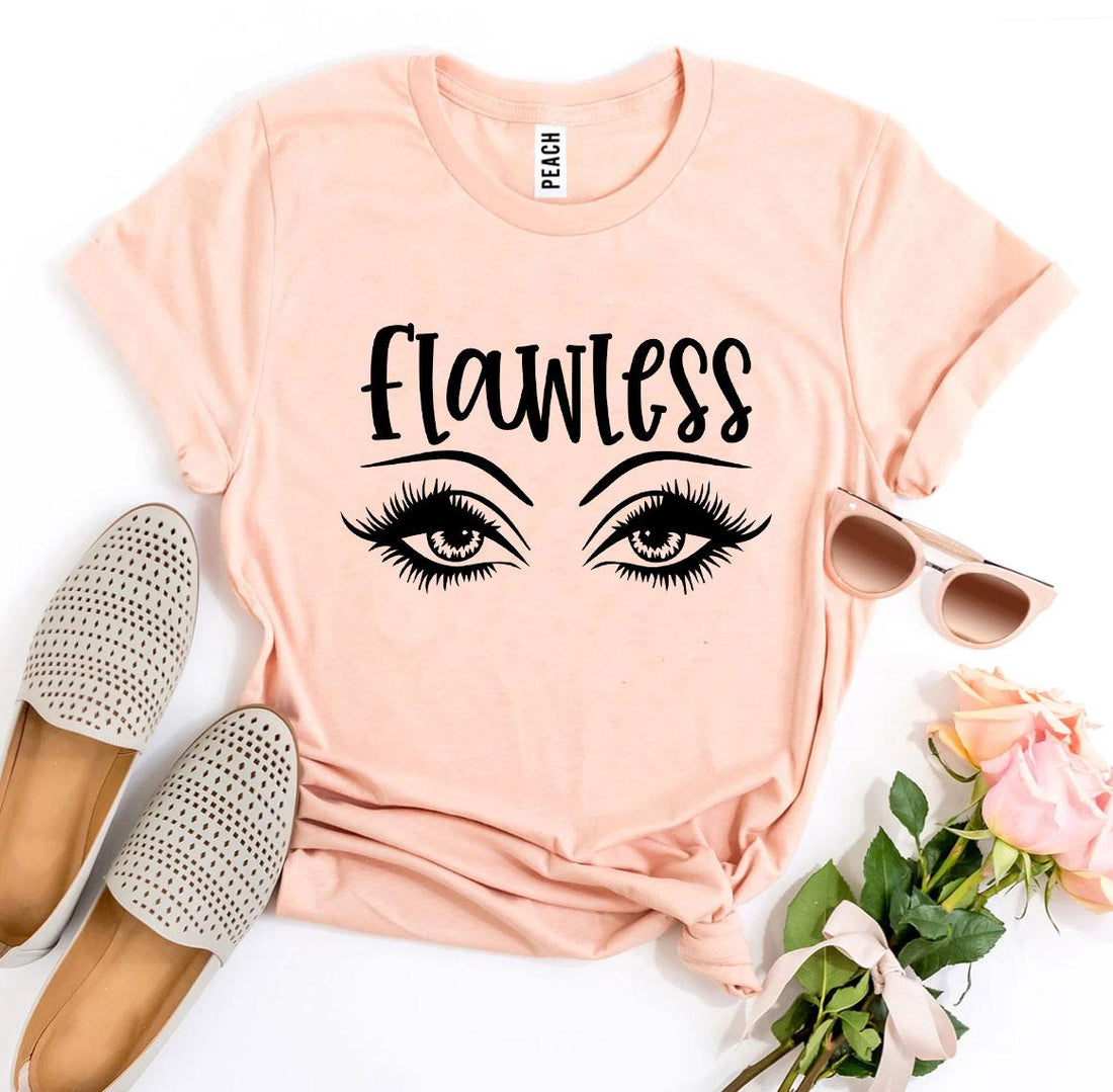 Agate Flawless T-shirt in soft fabric, featuring a classic crew neck and clean design, displayed on a hanger.