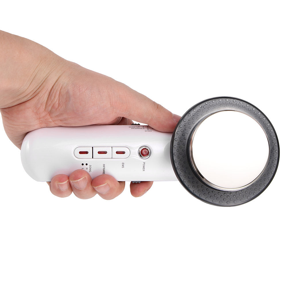 Teal Simba ultrasound body slimming massager for face and body, featuring a sleek handheld design for skin tightening and contouring.