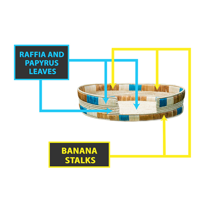 Amaranth Nesoi eco-friendly banana stalks pet bed with natural woven texture for small pets.