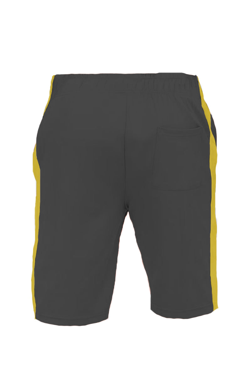 Lime Milo single stripe shorts in casual design with a comfortable fit, featuring a single stripe detail and lightweight fabric.