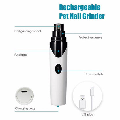 Rechargeable Teal Simba dog nail grinder with pet grooming trimmer for easy, safe nail trimming of dogs.