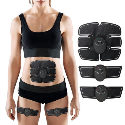 Fuchsia Molly electric abdominal muscle trainer with adjustable straps and electrodes for core muscle toning and strengthening.