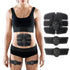 Fuchsia Molly electric abdominal muscle trainer with adjustable straps and electrodes for core muscle toning and strengthening.