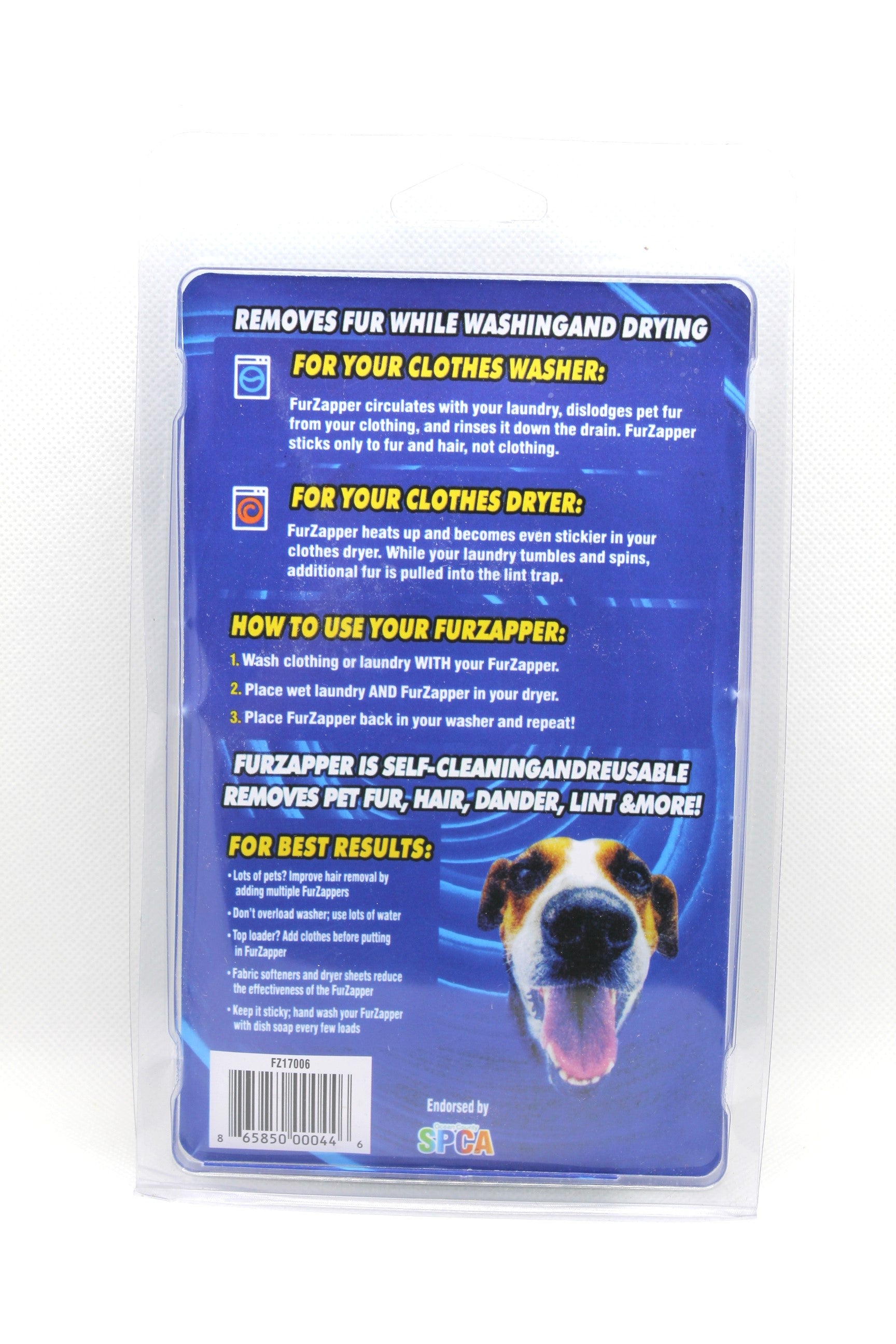 Sky Pandion Fur Zapper for pets, removing pet hair from clothing quickly and easily in a compact handheld design.