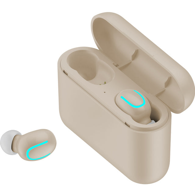 Lilac Milo TWS wireless Bluetooth 5.0 earphones with 1500mAh power bank, compact tech accessories for portable audio.