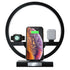 Teal Simba Angel Wing fast wireless charger and power adapter dock for mobile and laptop devices with sleek design.