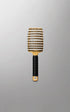 Gold Burgundy Clover hair comb with wide teeth for gentle detangling and styling of hair.