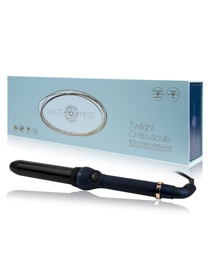 Sky Blue Thrace Hauteness Max Volume Clipless Curler 32mm for curling hair with a professional haircare styling tool
