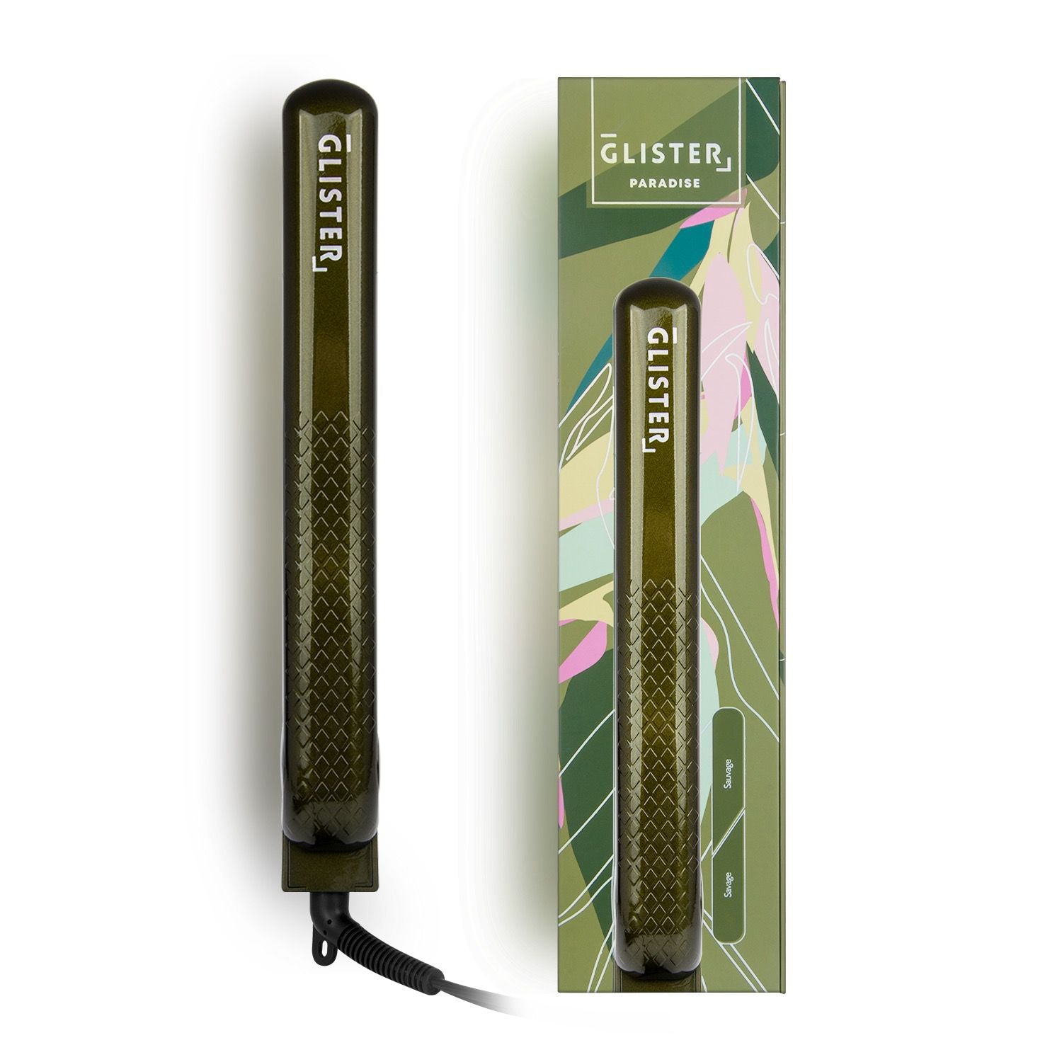 Sky Blue Thrace Paradise 1.25" flat iron with tourmaline gemstone infusion for smooth, shiny hair styling.