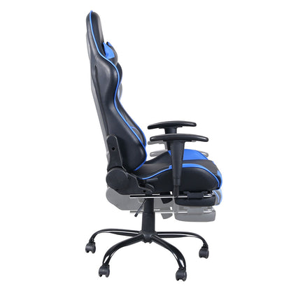 Lilac Milo ergonomic gaming and office chair with lumbar support, black upholstery, adjustable armrests, and a high backrest.