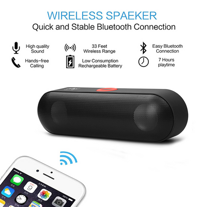 Lilac Milo 3D Stereo Portable Wireless Bluetooth Speakers for immersive music experience, compact tech accessory.