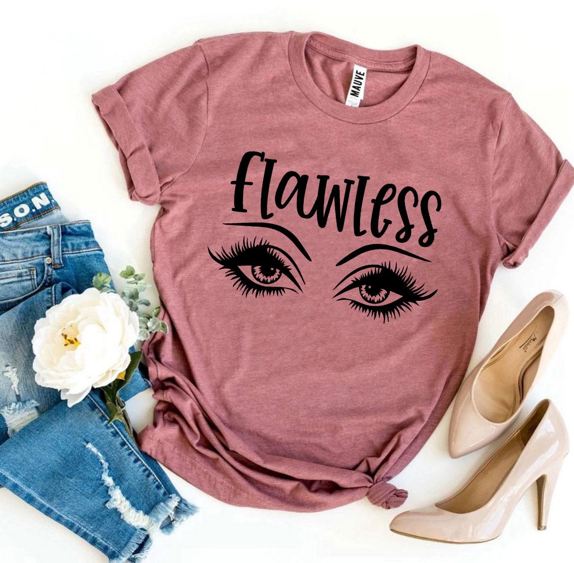 Agate Flawless T-shirt in soft fabric, featuring a classic fit with short sleeves and a round neckline, displayed on a hanger.