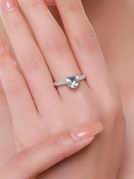 Sterling silver and gold-plated heart-shaped crushed ice ring by Ultramarine Birch featuring a detailed silver and gold finish.
