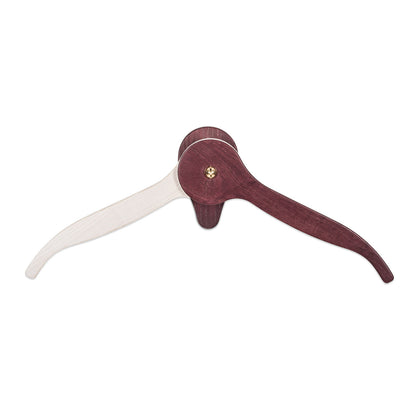 Orange Millie Casanova Summer wall hangers featuring two trouser hangers for organized clothing storage.