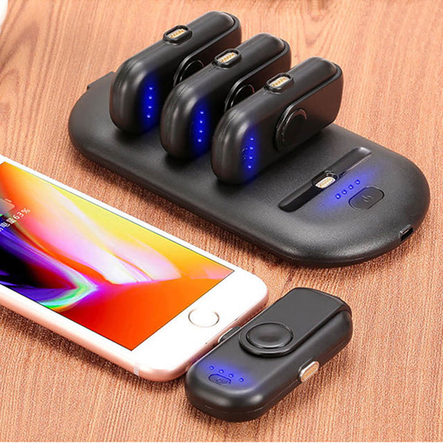Teal Simba magnetic power bank for mobile and laptop, featuring sleek design and USB ports for charging devices.