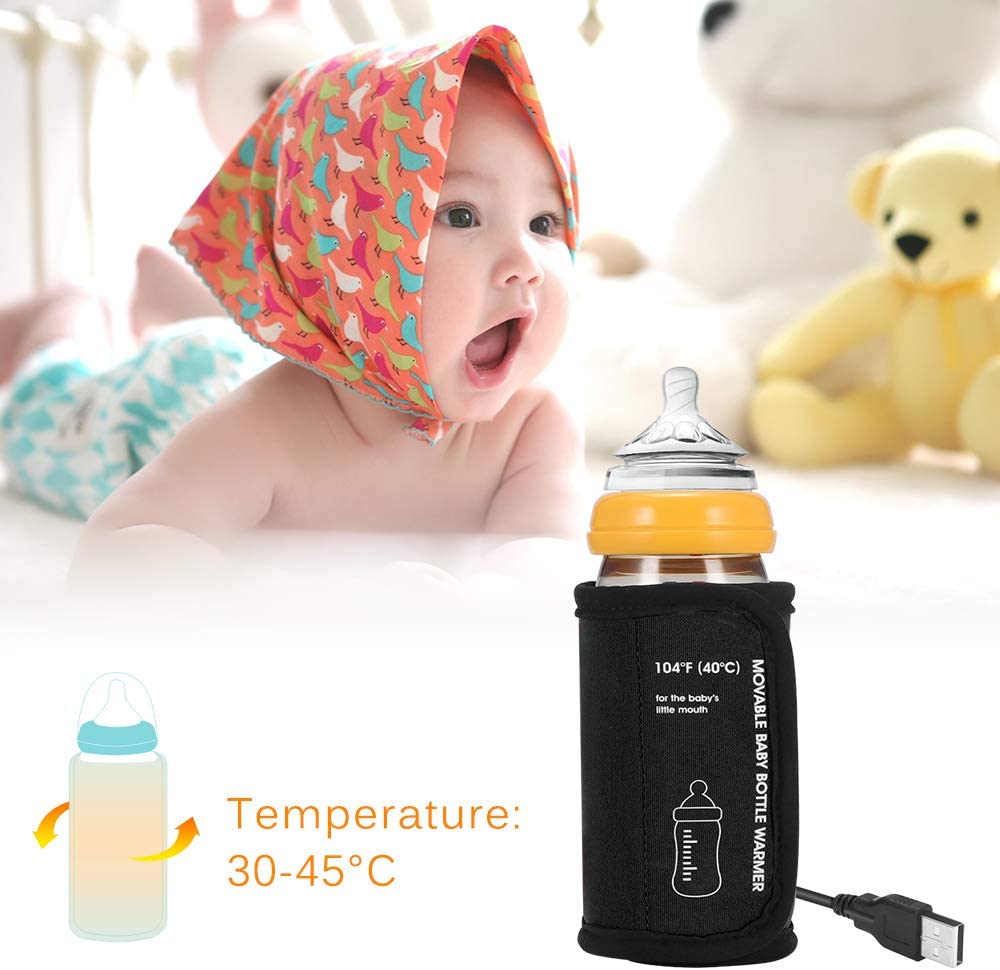 Teal Simba baby bottle warmer car cooler bag with USB port, portable insulation for heating baby bottles on the go.