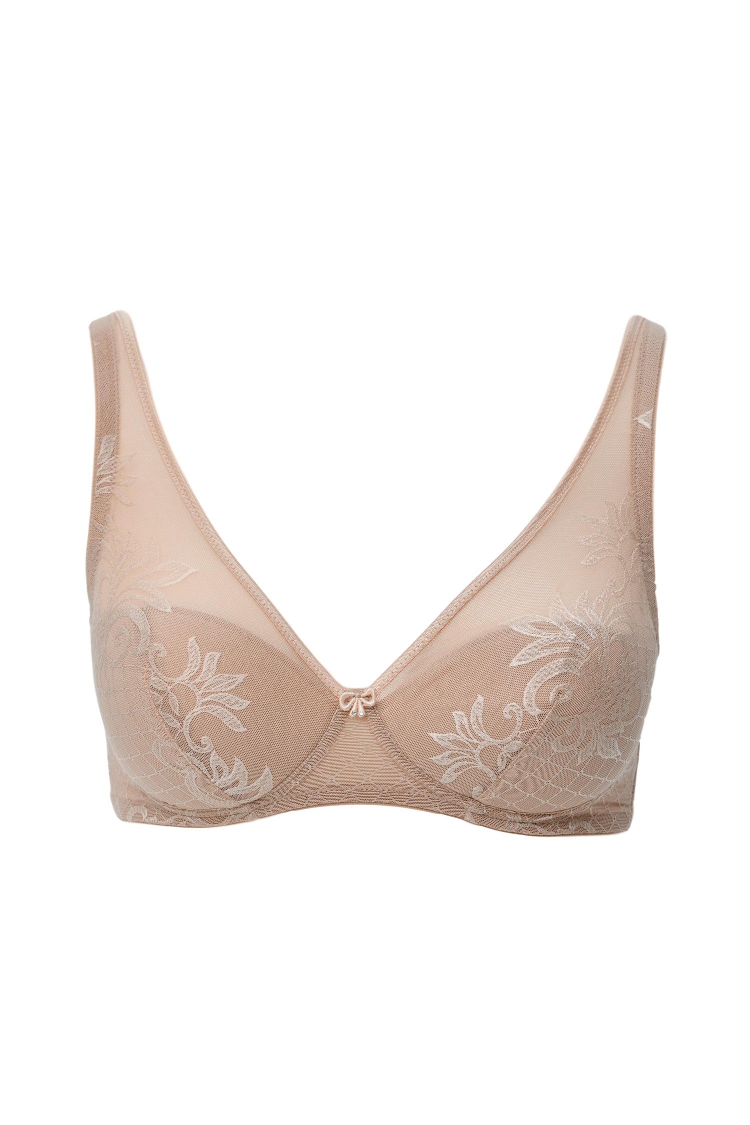 Turquoise Atalanta free collection line soft padded wire-free bra with smooth cups, lingerie and underwear for comfortable support.