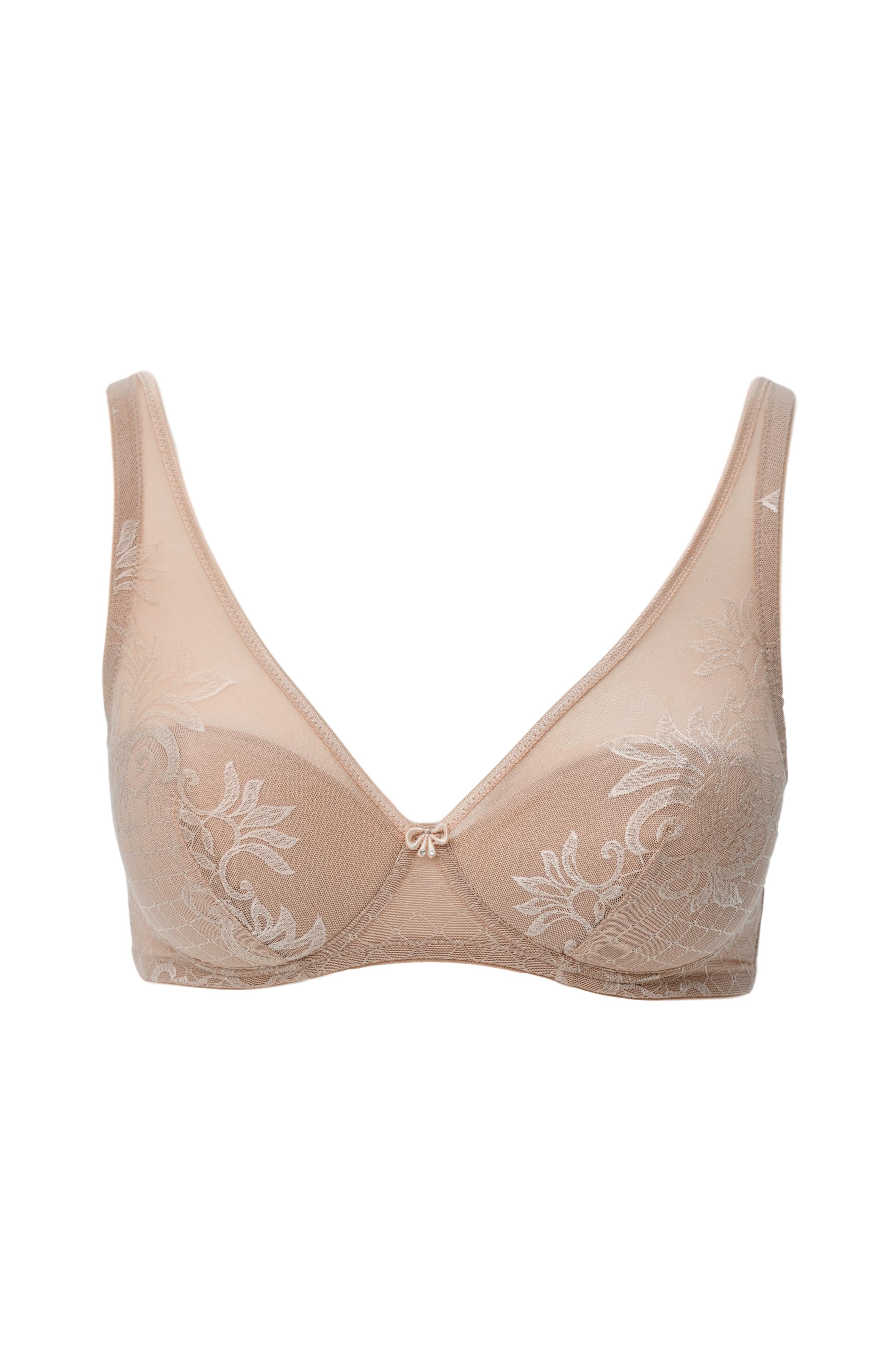 Turquoise Atalanta free collection line soft padded wire-free bra with smooth cups, lingerie and underwear for comfortable support.