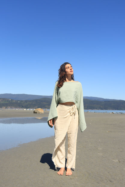 Salmon Arrowwood Bloomara Top for women, showcasing a stylish, lightweight blouse with floral patterns and a relaxed fit.