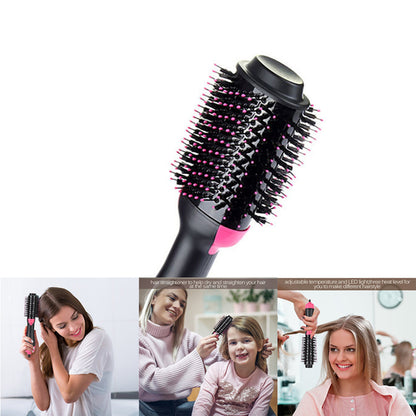 Teal Simba 2-in-1 multifunctional hair dryer and hot hair brush for styling and drying hair easily.