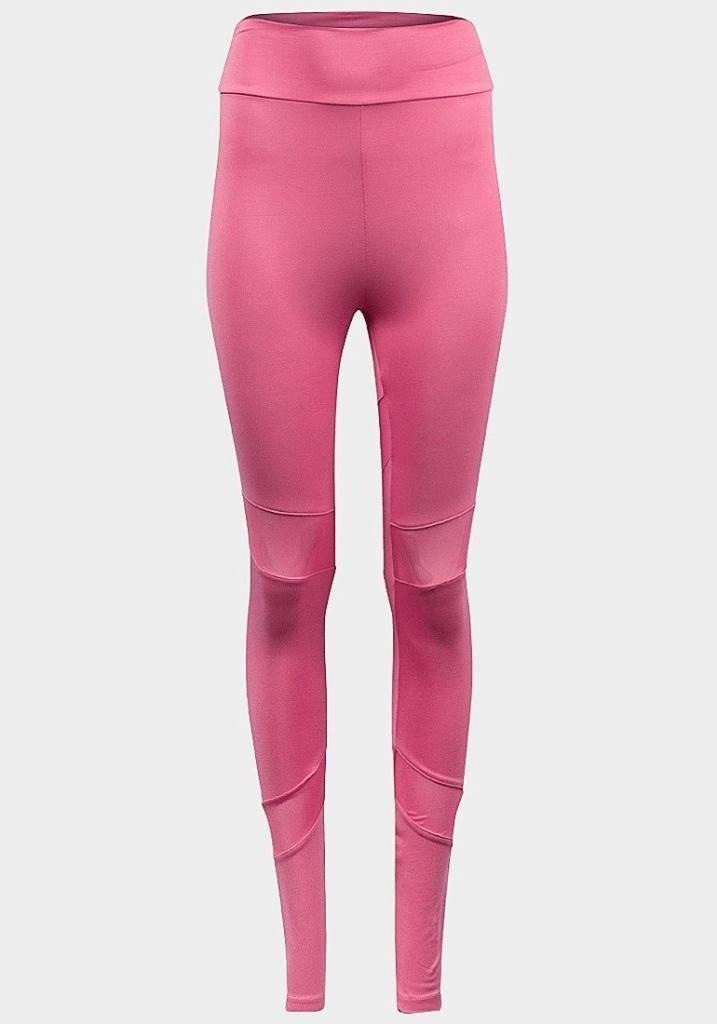 Pink mesh panel leggings by De La Creme, stylish women&