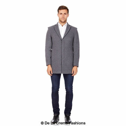 Rose Eleusis De La Creme MAN wool blend winter coat, stylish men&