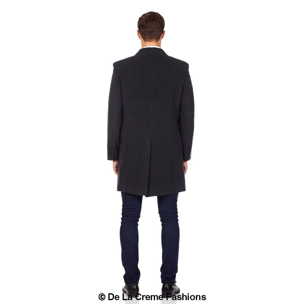 Rose Eleusis De La Creme MAN wool blend single-breasted retro mod coat, shown in a stylish wool jacket with classic design.