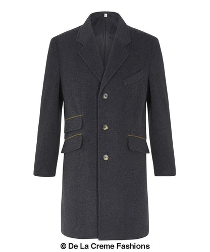 Rose Eleusis De La Creme MAN wool blend single-breasted retro mod coat, stylish jacket with classic design and tailored fit.