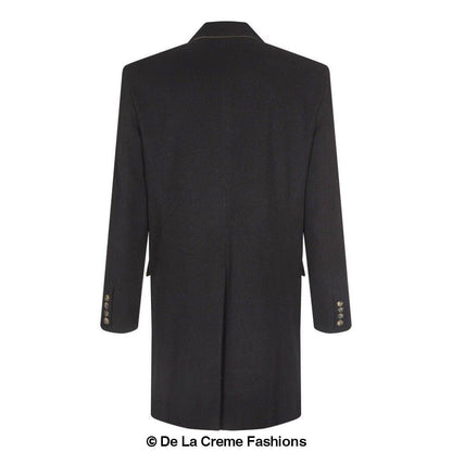 De La Creme MAN wool blend single-breasted retro mod coat, stylish men&
