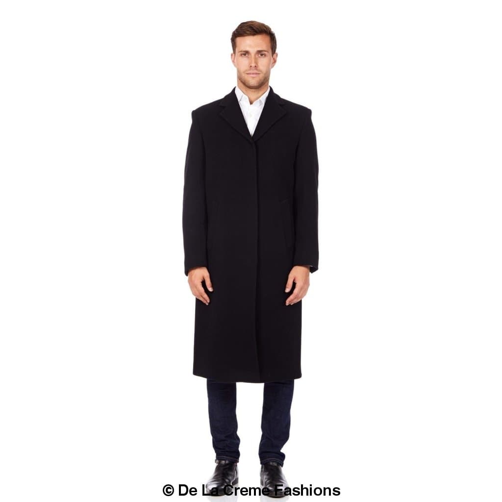 Rose Eleusis De La Creme MAN wool and cashmere blend covert long coat, stylish men&