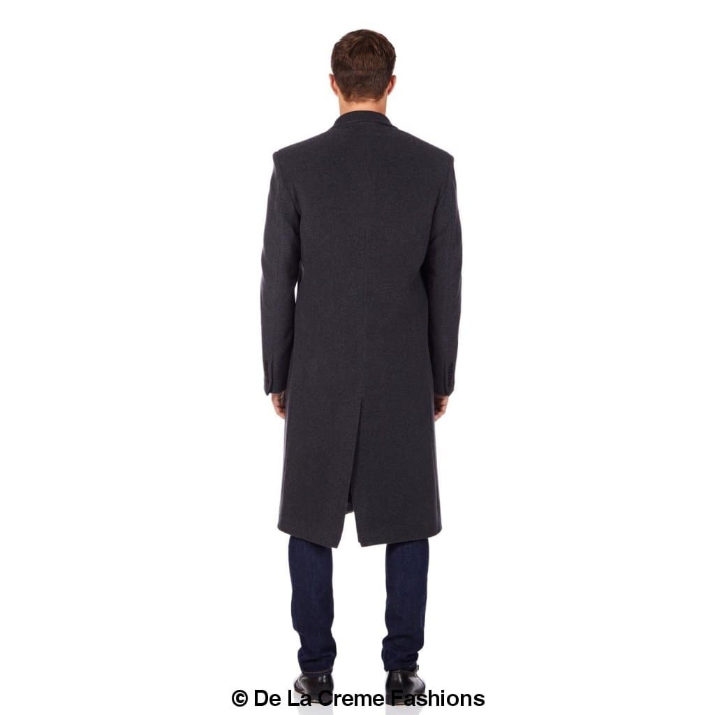 Rose Eleusis De La Creme MAN wool and cashmere blend covert long coat, tailored men&