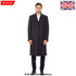 Rose Eleusis De La Creme MAN wool and cashmere blend long coat in grey, stylish men&