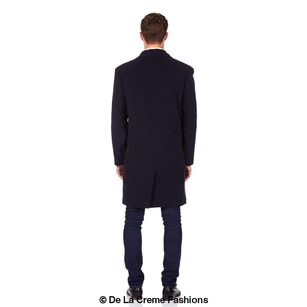 Rose Eleusis De La Creme MAN wool and cashmere blend formal security overcoat, tailored jacket with classic design and refined fabric.