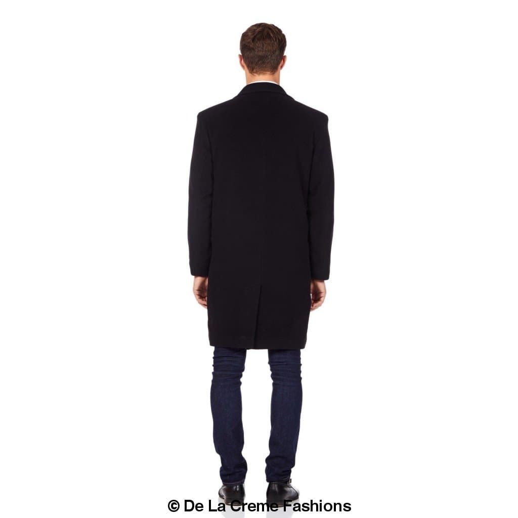 Rose Eleusis De La Creme MAN wool and cashmere blend formal security overcoat, tailored jacket with classic style and warm fabric.