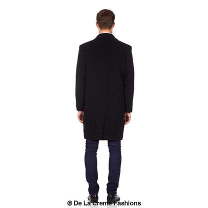 Rose Eleusis De La Creme MAN wool and cashmere blend formal security overcoat, tailored jacket with classic style and warm fabric.