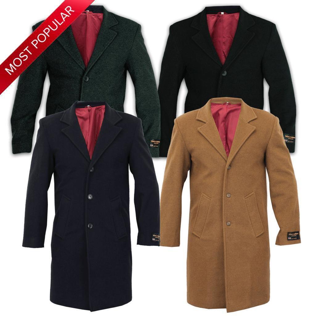 De La Creme MAN wool and cashmere blend formal overcoat by Rose Eleusis, tailored, with a classic collar and sleek design.