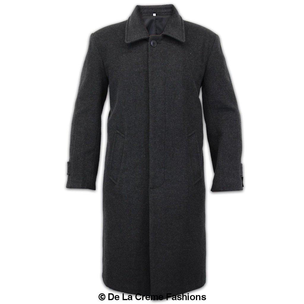 Rose Eleusis De La Creme MAN wool and cashmere long formal overcoat, stylish jacket with tailored fit and classic design.